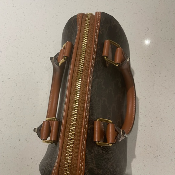 Celine small Boston triomphe canvas bag - Picture 4 of 14